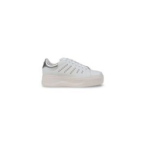 Cult Studded Leather Platform Sneakers Women White